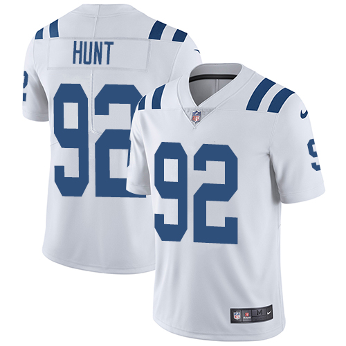 Indianapolis Colts 92 Limited Margus Hunt White Nike NFL Road Youth Vapor Untouchable jerseys